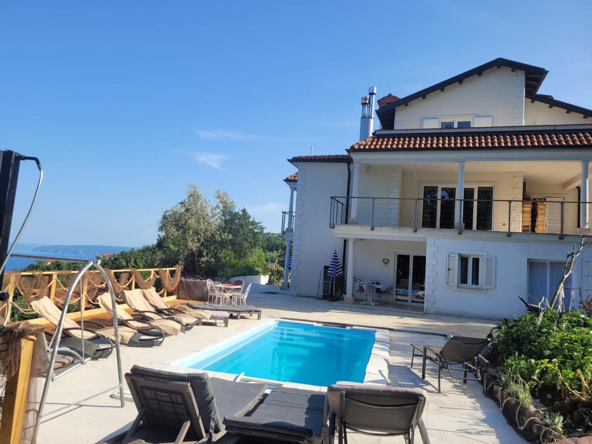 Ferienwohnung Mit Pool Kroatien Mit Meerblick Und Pool Lovran Extérieur photo