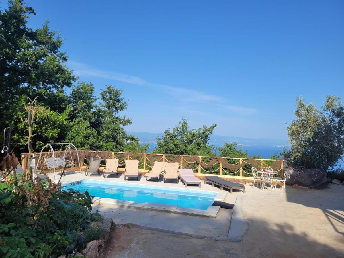 Ferienwohnung Mit Pool Kroatien Mit Meerblick Und Pool Lovran Extérieur photo
