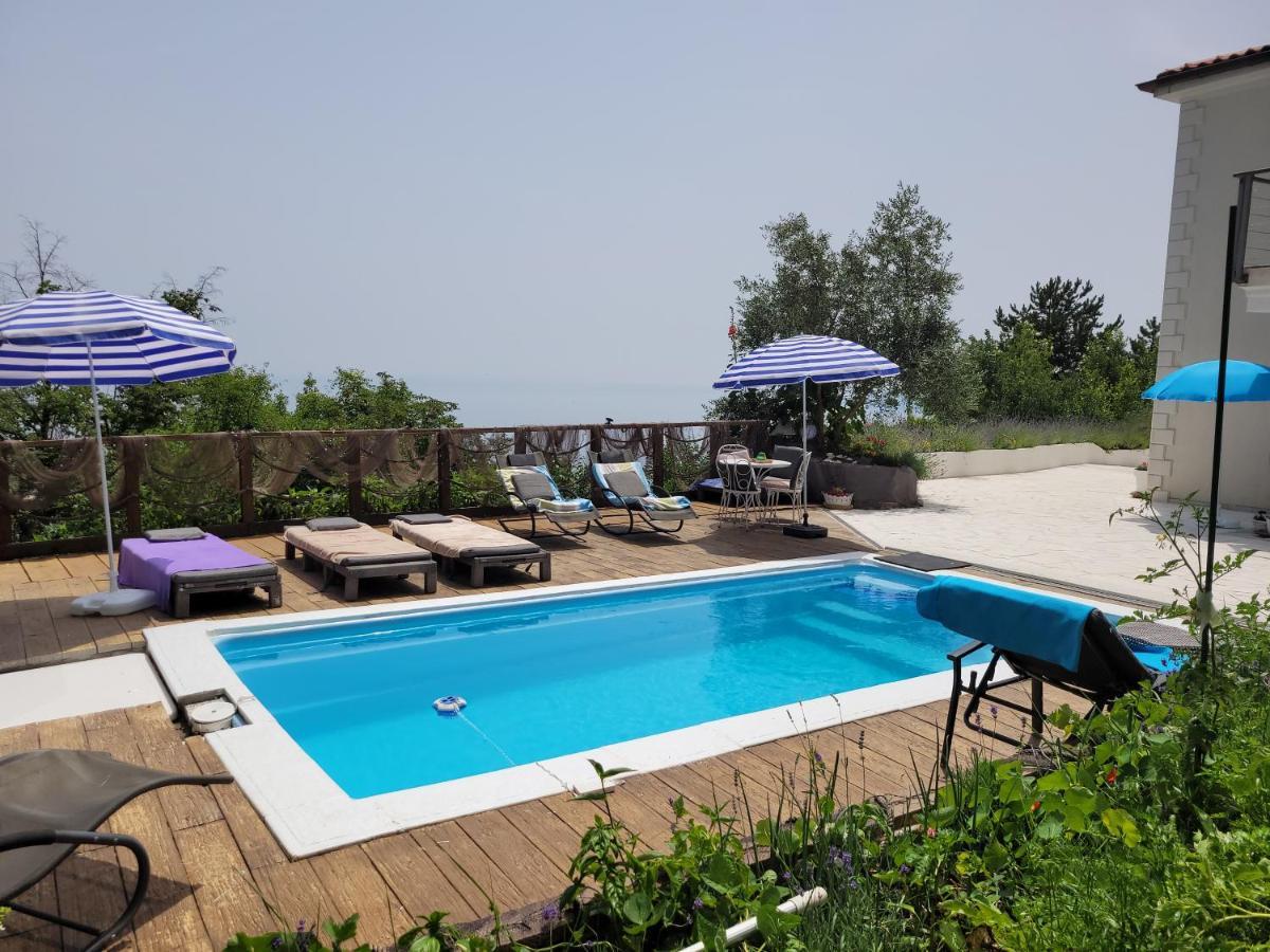 Ferienwohnung Mit Pool Kroatien Mit Meerblick Und Pool Lovran Extérieur photo
