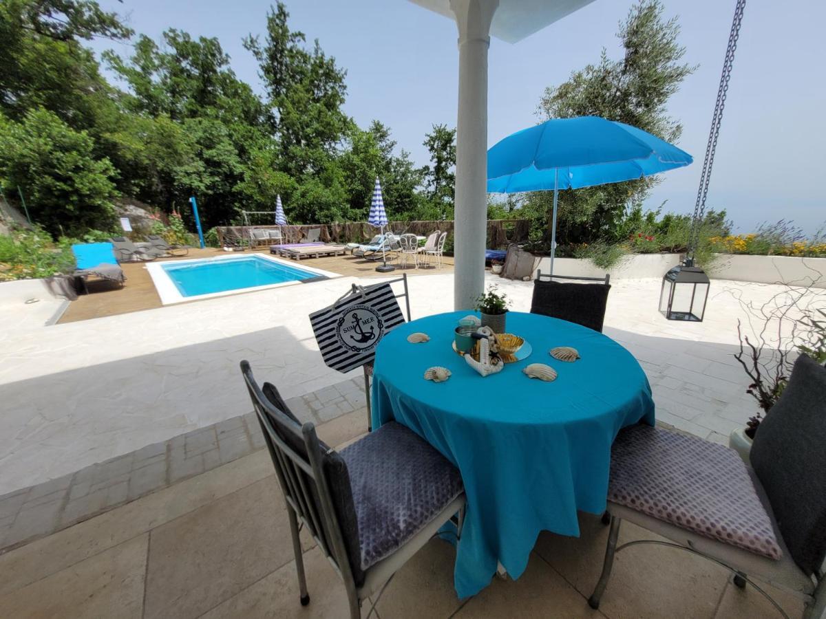 Ferienwohnung Mit Pool Kroatien Mit Meerblick Und Pool Lovran Extérieur photo