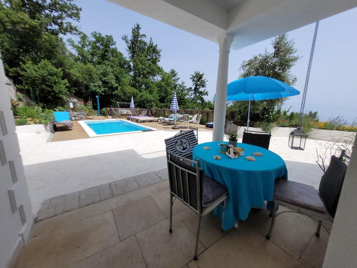Ferienwohnung Mit Pool Kroatien Mit Meerblick Und Pool Lovran Extérieur photo